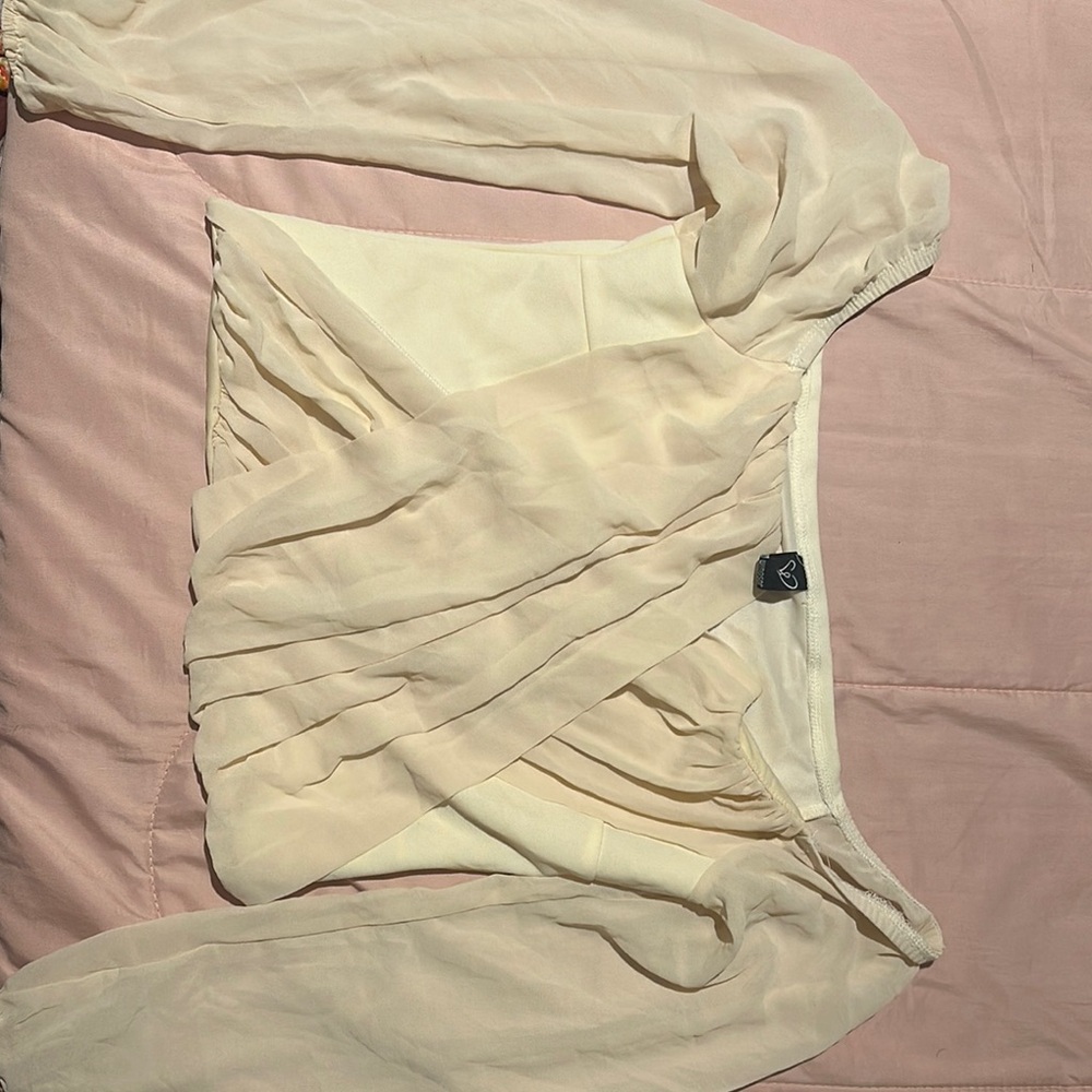 Elegant Cream Women's Top